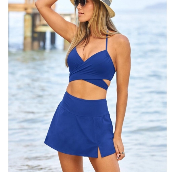 Boston Proper Swim Sense Hogg-waisted Skirted bottom NEW - Picture 5 of 6